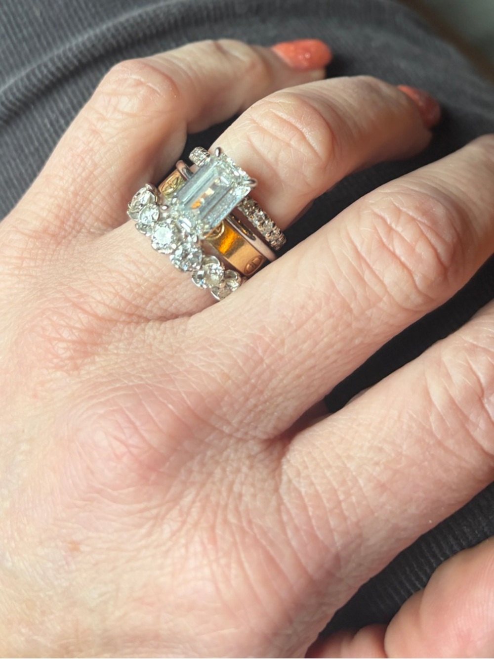 Ring Concierge 4.03 ct Emerald Lab Diamond set in Platinum IGI INCREDIBLE - Picture 13 of 17